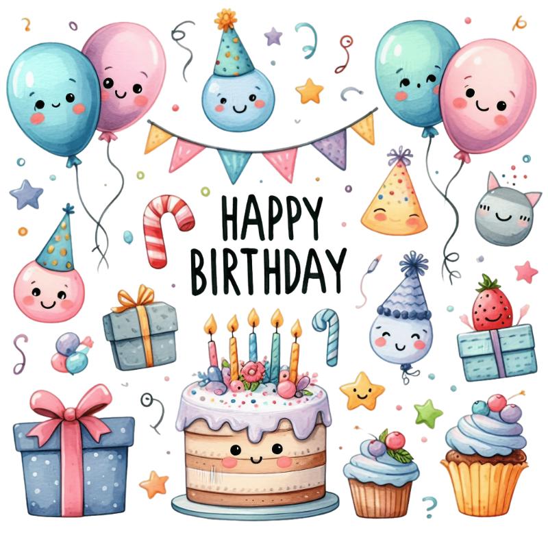 Heat transfers Iron on stickers  happy birthday 34 for Tshirts Iron on Decal Patches Stickers Clothes Hat Pillows DIY Crafts