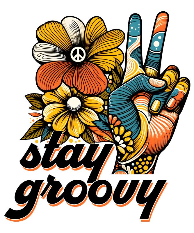 UV DTF decal Stickers cup wraps small decals hippie 2 for Cup, glass, mugs, phone case, car, computer, furniture decals, DIY stickers UV DTF Transfer stickers wraps DIY Crafts