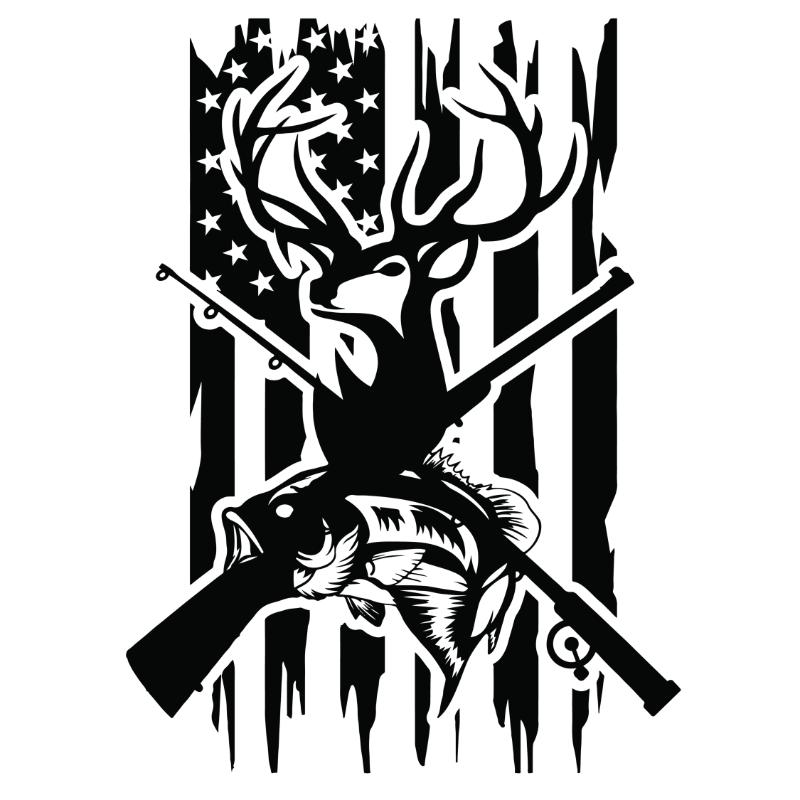 Heat transfers Iron on stickers  hunting 130 for Tshirts Iron on Decal Patches Stickers Clothes Hat Pillows DIY Crafts