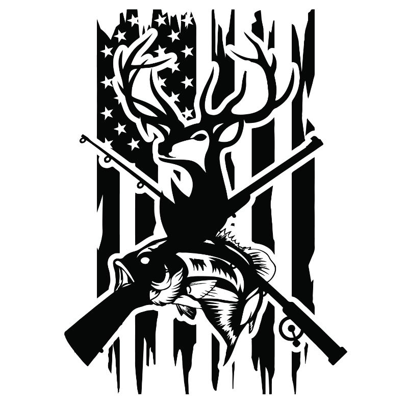 Heat transfers Iron on stickers  hunting 114 for Tshirts Iron on Decal Patches Stickers Clothes Hat Pillows DIY Crafts