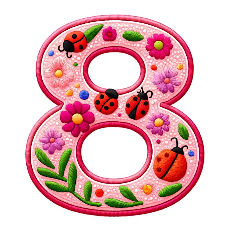 UV DTF decal Stickers cup wraps small decals red flower letter 14 for Cup, glass, mugs, phone case, car, computer, furniture decals, DIY stickers UV DTF Transfer stickers wraps DIY Crafts