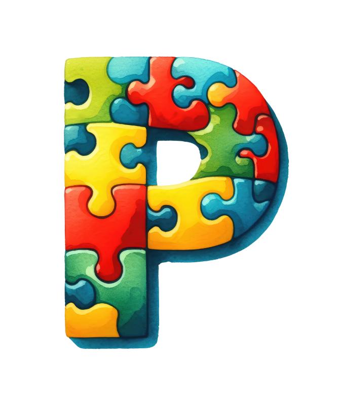 UV DTF decal Stickers cup wraps small decals Puzzle letter 24 for Cup, glass, mugs, phone case, car, computer, furniture decals, DIY stickers UV DTF Transfer stickers wraps DIY Crafts