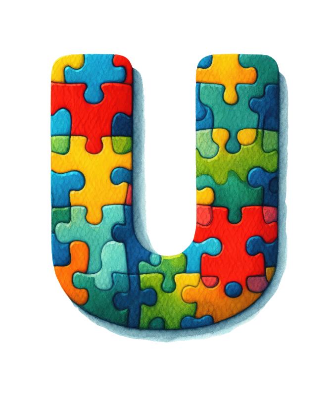 UV DTF decal Stickers cup wraps small decals Puzzle letter 18 for Cup, glass, mugs, phone case, car, computer, furniture decals, DIY stickers UV DTF Transfer stickers wraps DIY Crafts