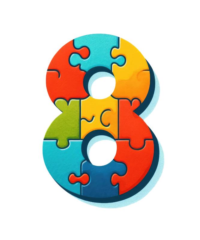 UV DTF decal Stickers cup wraps small decals Puzzle letter 7 for Cup, glass, mugs, phone case, car, computer, furniture decals, DIY stickers UV DTF Transfer stickers wraps DIY Crafts