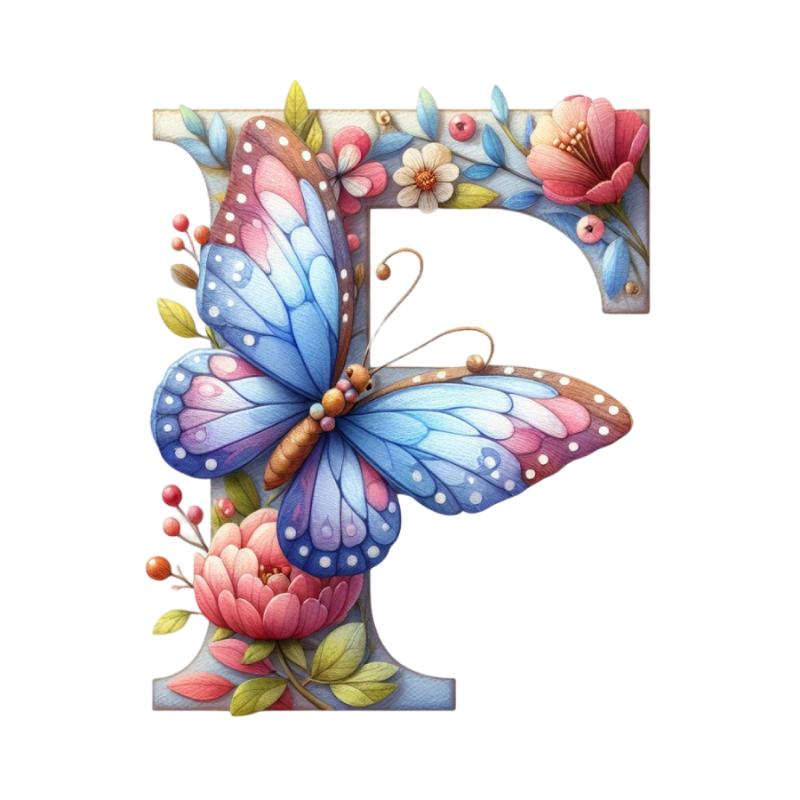 UV DTF decal Stickers cup wraps small decals flower 3 letter 23 for Cup, glass, mugs, phone case, car, computer, furniture decals, DIY stickers UV DTF Transfer stickers wraps DIY Crafts