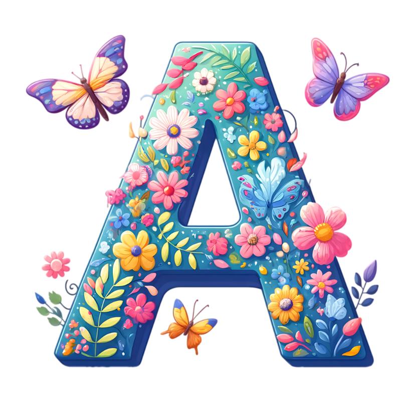 UV DTF decal Stickers cup wraps small decals flower 2 letter 7 for Cup, glass, mugs, phone case, car, computer, furniture decals, DIY stickers UV DTF Transfer stickers wraps DIY Crafts