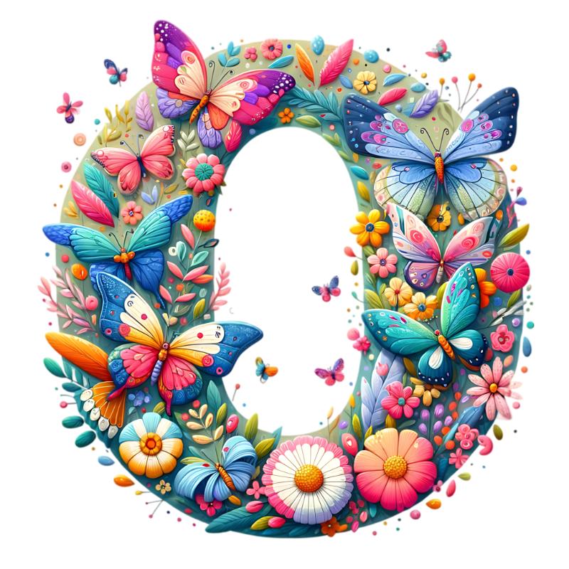 UV DTF decal Stickers cup wraps small decals flower 2 letter 1 for Cup, glass, mugs, phone case, car, computer, furniture decals, DIY stickers UV DTF Transfer stickers wraps DIY Crafts