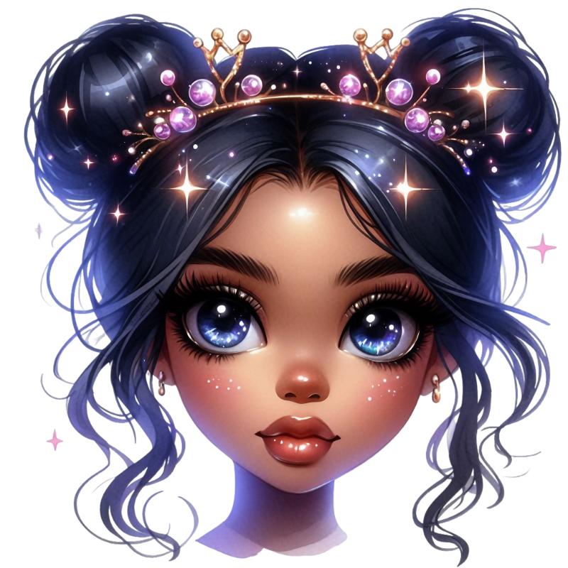 UV DTF decal Stickers cup wraps small decals cute girl 119 for Cup, glass, mugs, phone case, car, computer, furniture decals, DIY stickers UV DTF Transfer stickers wraps DIY Crafts