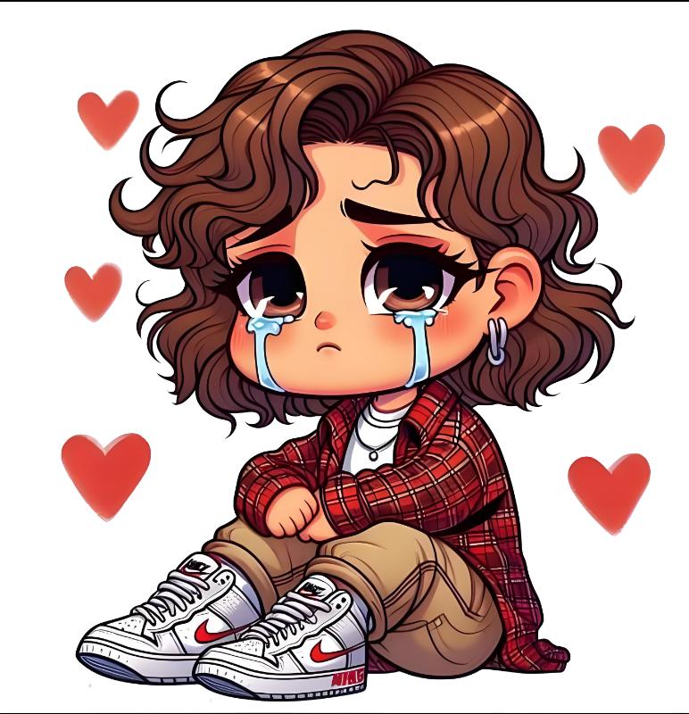 UV DTF decal Stickers cup wraps small decals cute girl 70 for Cup, glass, mugs, phone case, car, computer, furniture decals, DIY stickers UV DTF Transfer stickers wraps DIY Crafts