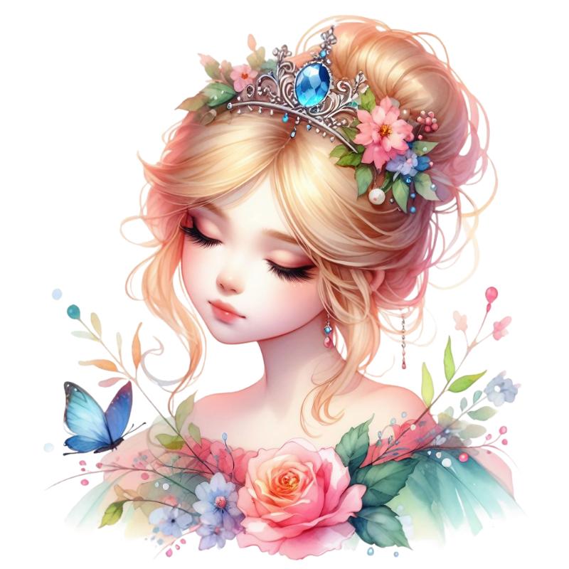 UV DTF decal Stickers cup wraps small decals cute girl 25 for Cup, glass, mugs, phone case, car, computer, furniture decals, DIY stickers UV DTF Transfer stickers wraps DIY Crafts