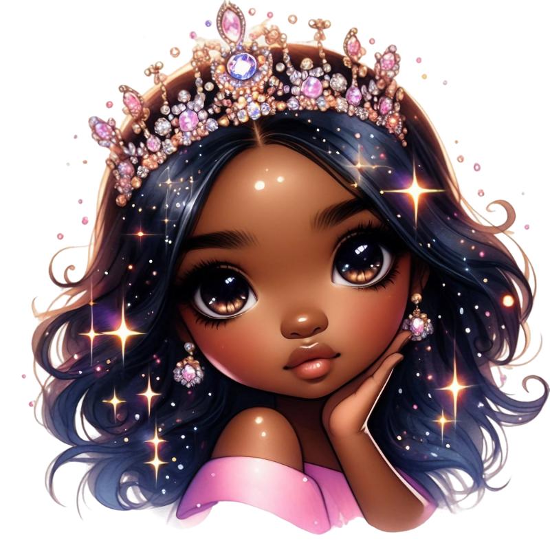 UV DTF decal Stickers cup wraps small decals cute girl 18 for Cup, glass, mugs, phone case, car, computer, furniture decals, DIY stickers UV DTF Transfer stickers wraps DIY Crafts