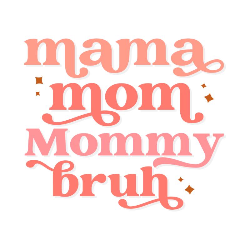 UV DTF decal Stickers cup wraps small decals mom mother mama 1107 for Cup, glass, mugs, phone case, car, computer, furniture decals, DIY stickers UV DTF Transfer stickers wraps DIY Crafts