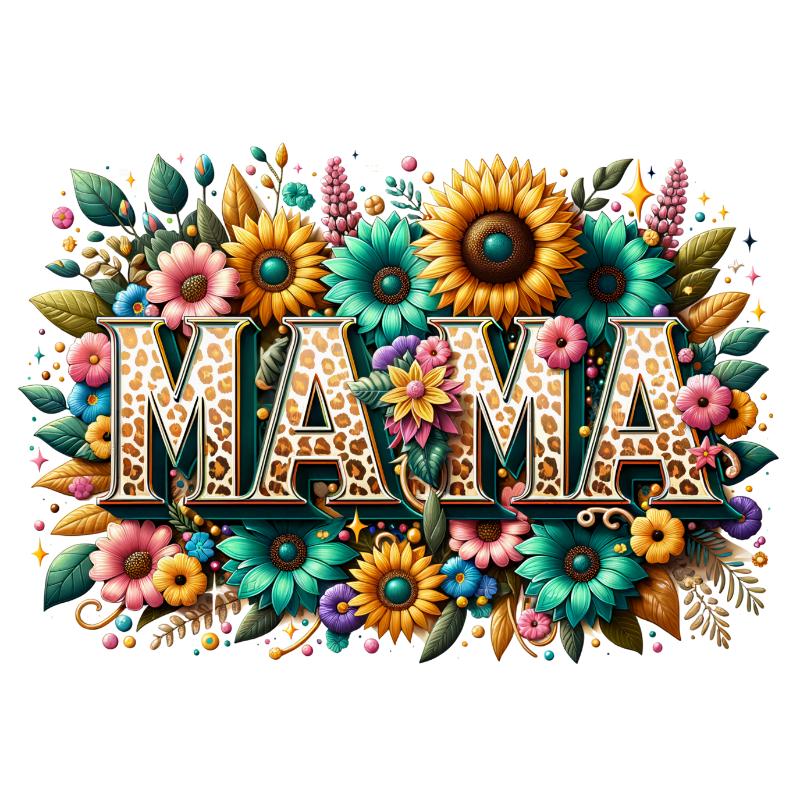 UV DTF decal Stickers cup wraps small decals mom mother mama 1863 for Cup, glass, mugs, phone case, car, computer, furniture decals, DIY stickers UV DTF Transfer stickers wraps DIY Crafts