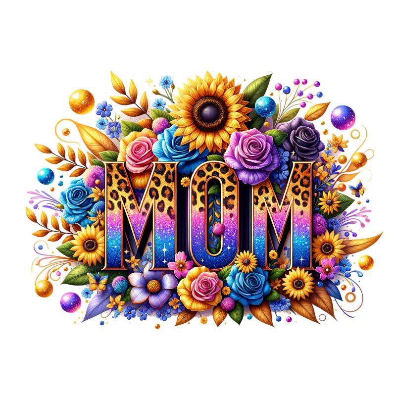 UV DTF decal Stickers cup wraps small decals mom mother mama 1824 for Cup, glass, mugs, phone case, car, computer, furniture decals, DIY stickers UV DTF Transfer stickers wraps DIY Crafts