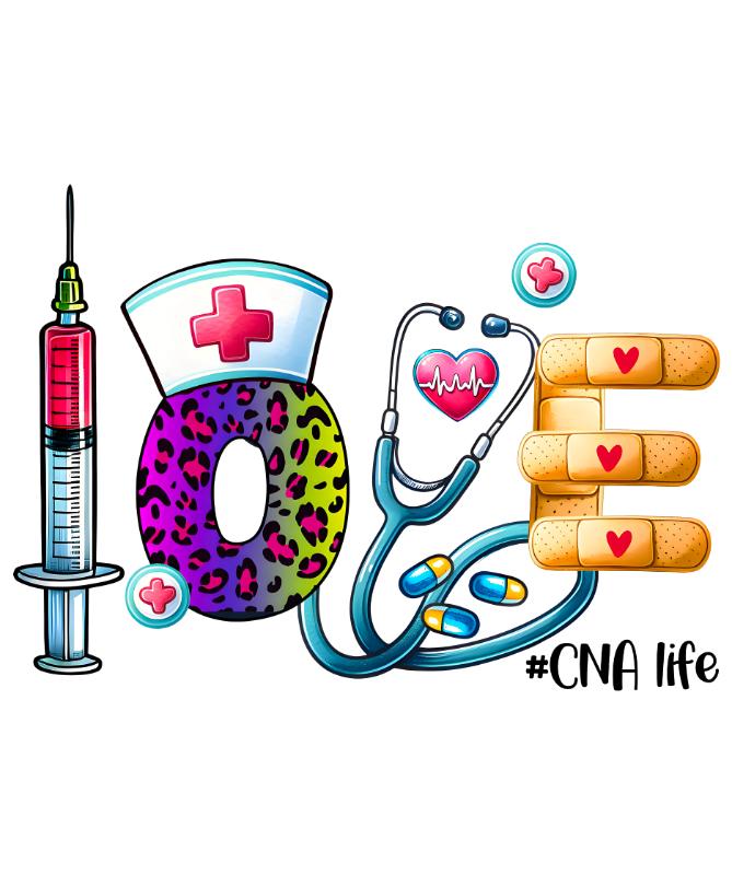 UV DTF decal Stickers cup wraps small decals nurse cancer 122 for Cup, glass, mugs, phone case, car, computer, furniture decals, DIY stickers UV DTF Transfer stickers wraps DIY Crafts