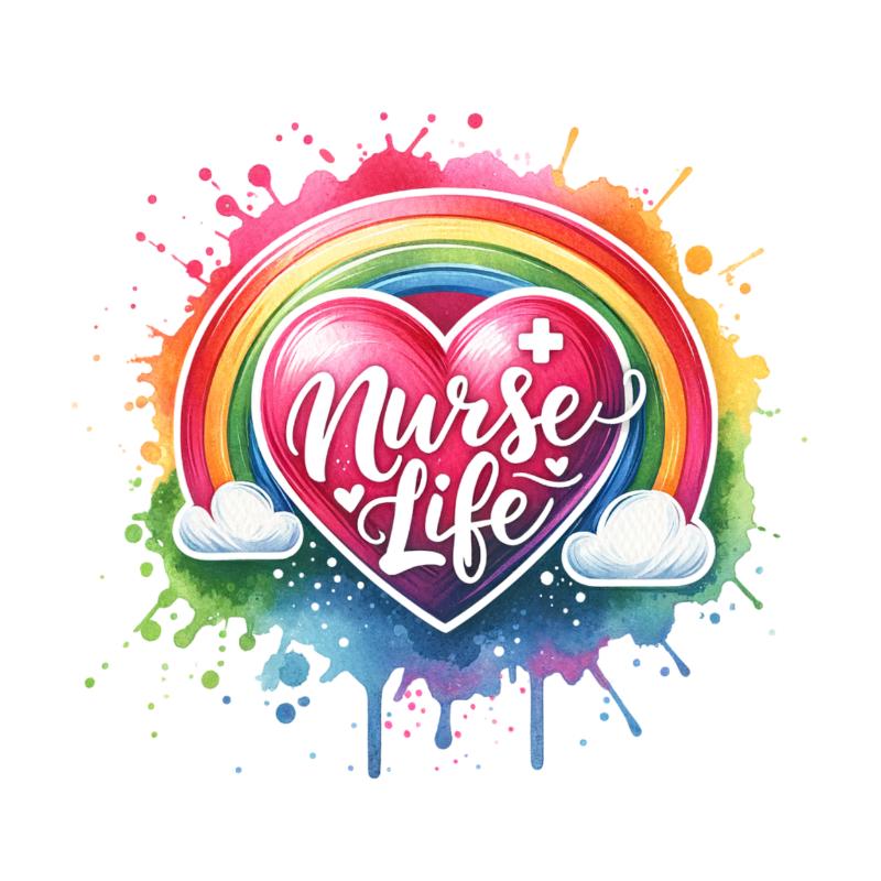 UV DTF decal Stickers cup wraps small decals nurse cancer 214 for Cup, glass, mugs, phone case, car, computer, furniture decals, DIY stickers UV DTF Transfer stickers wraps DIY Crafts