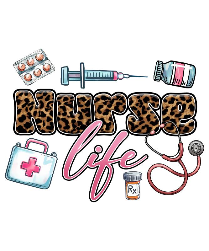 UV DTF decal Stickers cup wraps small decals nurse cancer 267 for Cup, glass, mugs, phone case, car, computer, furniture decals, DIY stickers UV DTF Transfer stickers wraps DIY Crafts