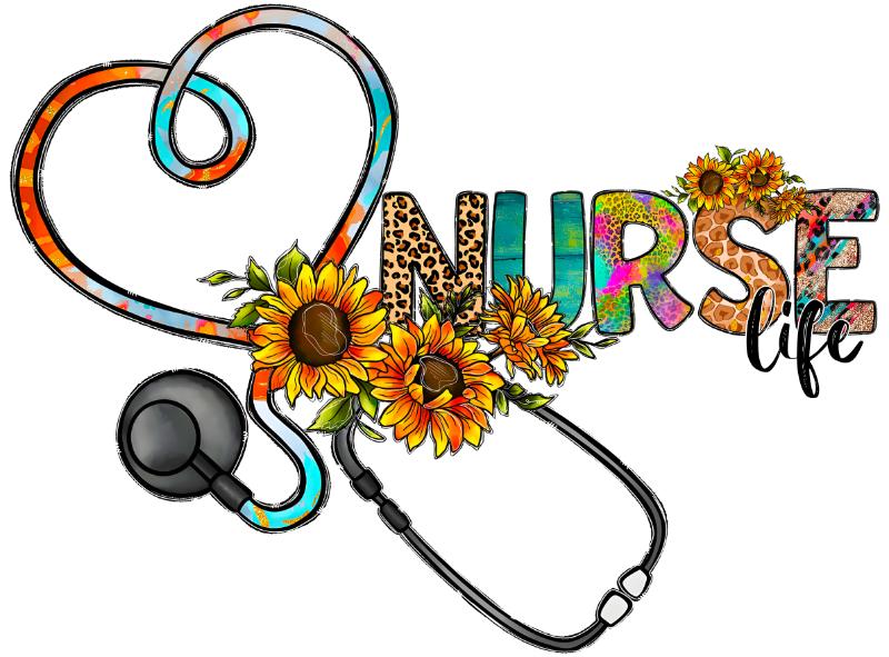 UV DTF decal Stickers cup wraps small decals nurse cancer 259 for Cup, glass, mugs, phone case, car, computer, furniture decals, DIY stickers UV DTF Transfer stickers wraps DIY Crafts