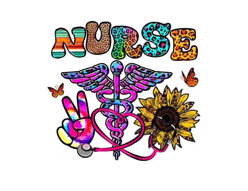 UV DTF decal Stickers cup wraps small decals nurse cancer 163 for Cup, glass, mugs, phone case, car, computer, furniture decals, DIY stickers UV DTF Transfer stickers wraps DIY Crafts