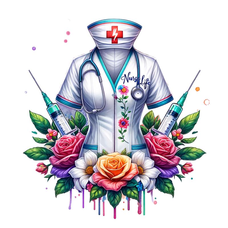 UV DTF decal Stickers cup wraps small decals nurse cancer 244 for Cup, glass, mugs, phone case, car, computer, furniture decals, DIY stickers UV DTF Transfer stickers wraps DIY Crafts