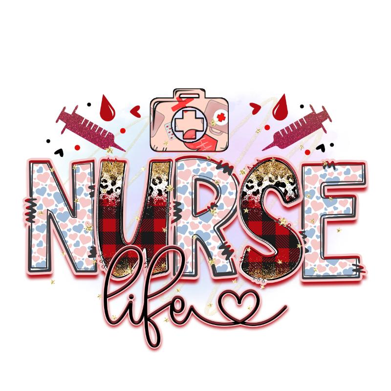 UV DTF decal Stickers cup wraps small decals nurse cancer 234 for Cup, glass, mugs, phone case, car, computer, furniture decals, DIY stickers UV DTF Transfer stickers wraps DIY Crafts