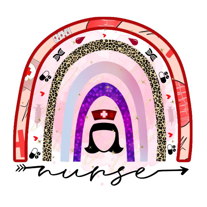 UV DTF decal Stickers cup wraps small decals nurse cancer 147 for Cup, glass, mugs, phone case, car, computer, furniture decals, DIY stickers UV DTF Transfer stickers wraps DIY Crafts