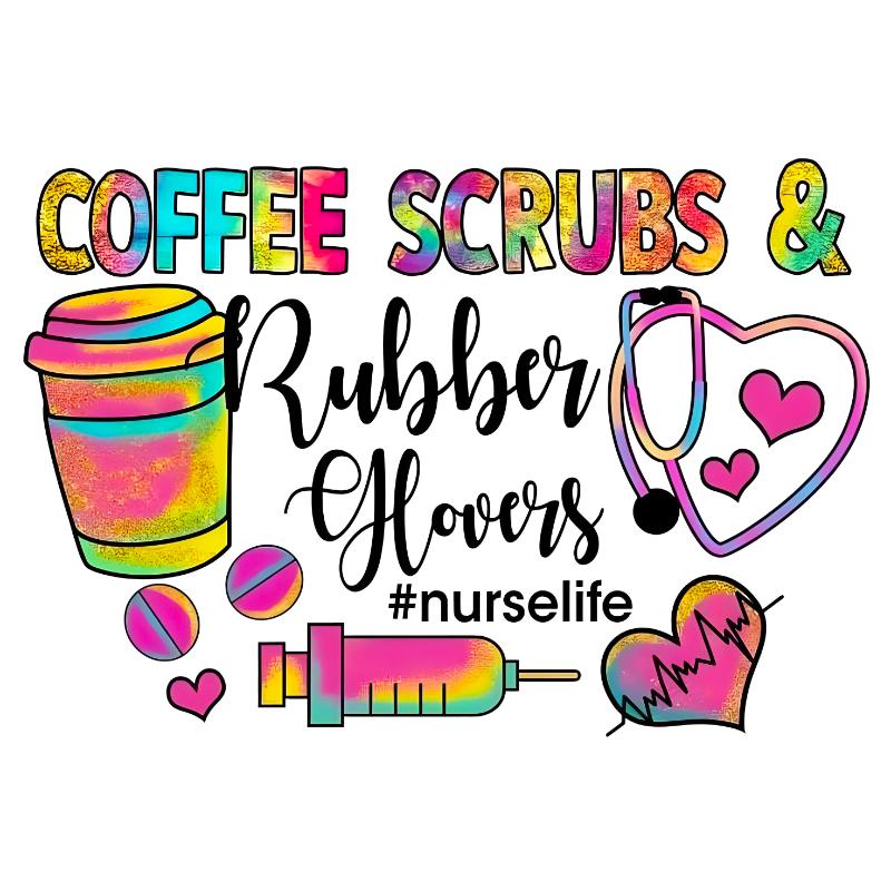 UV DTF decal Stickers cup wraps small decals nurse cancer 172 for Cup, glass, mugs, phone case, car, computer, furniture decals, DIY stickers UV DTF Transfer stickers wraps DIY Crafts