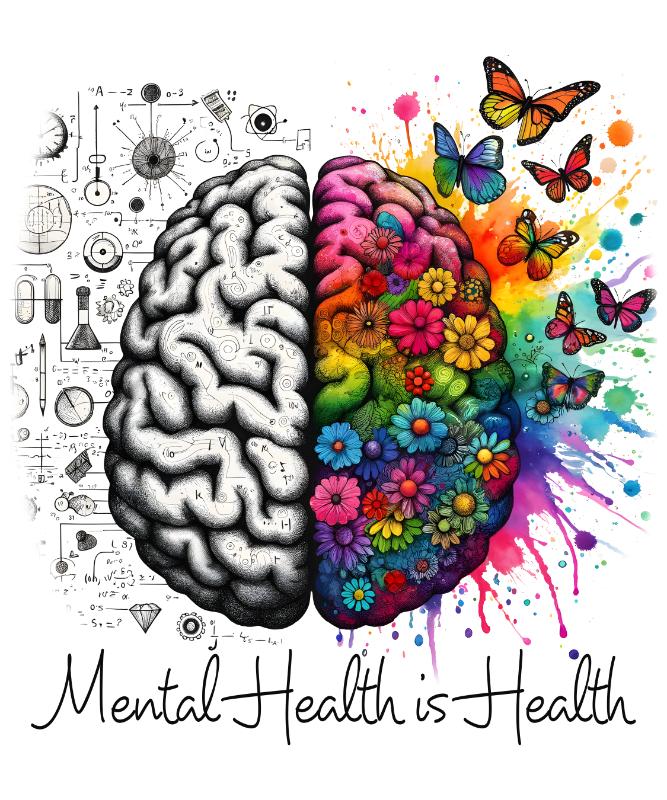 UV DTF decal Stickers cup wraps small decals mental heath 45 for Cup, glass, mugs, phone case, car, computer, furniture decals, DIY stickers UV DTF Transfer stickers wraps DIY Crafts