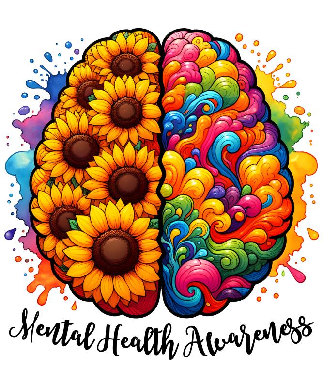 UV DTF decal Stickers cup wraps small decals mental heath 7 for Cup, glass, mugs, phone case, car, computer, furniture decals, DIY stickers UV DTF Transfer stickers wraps DIY Crafts