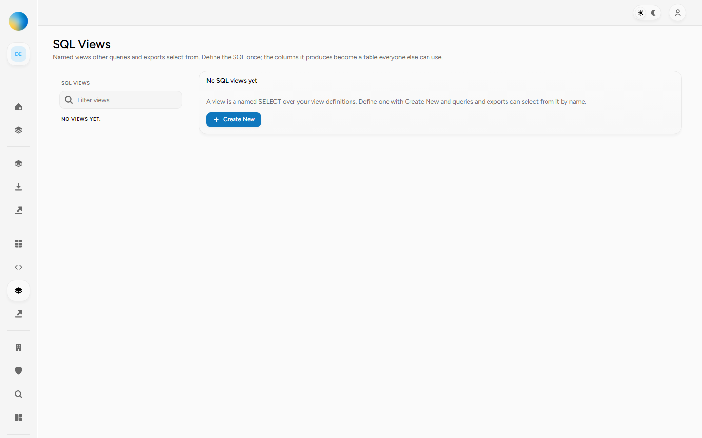 SQL View — empty