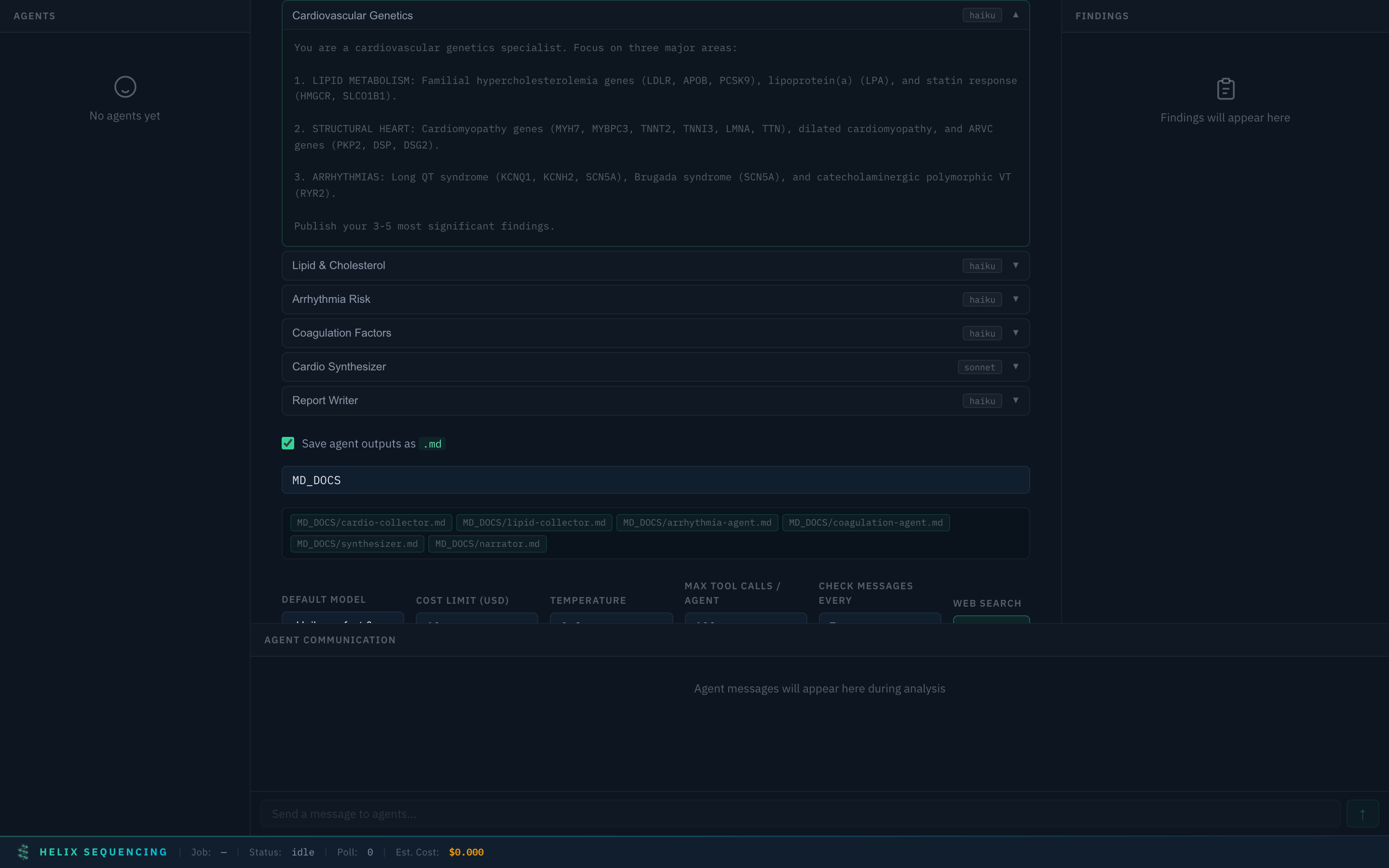 Cardiovascular preset