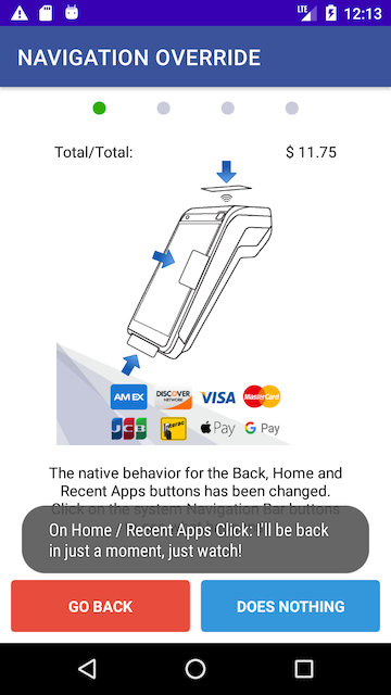 Navigation Override Example