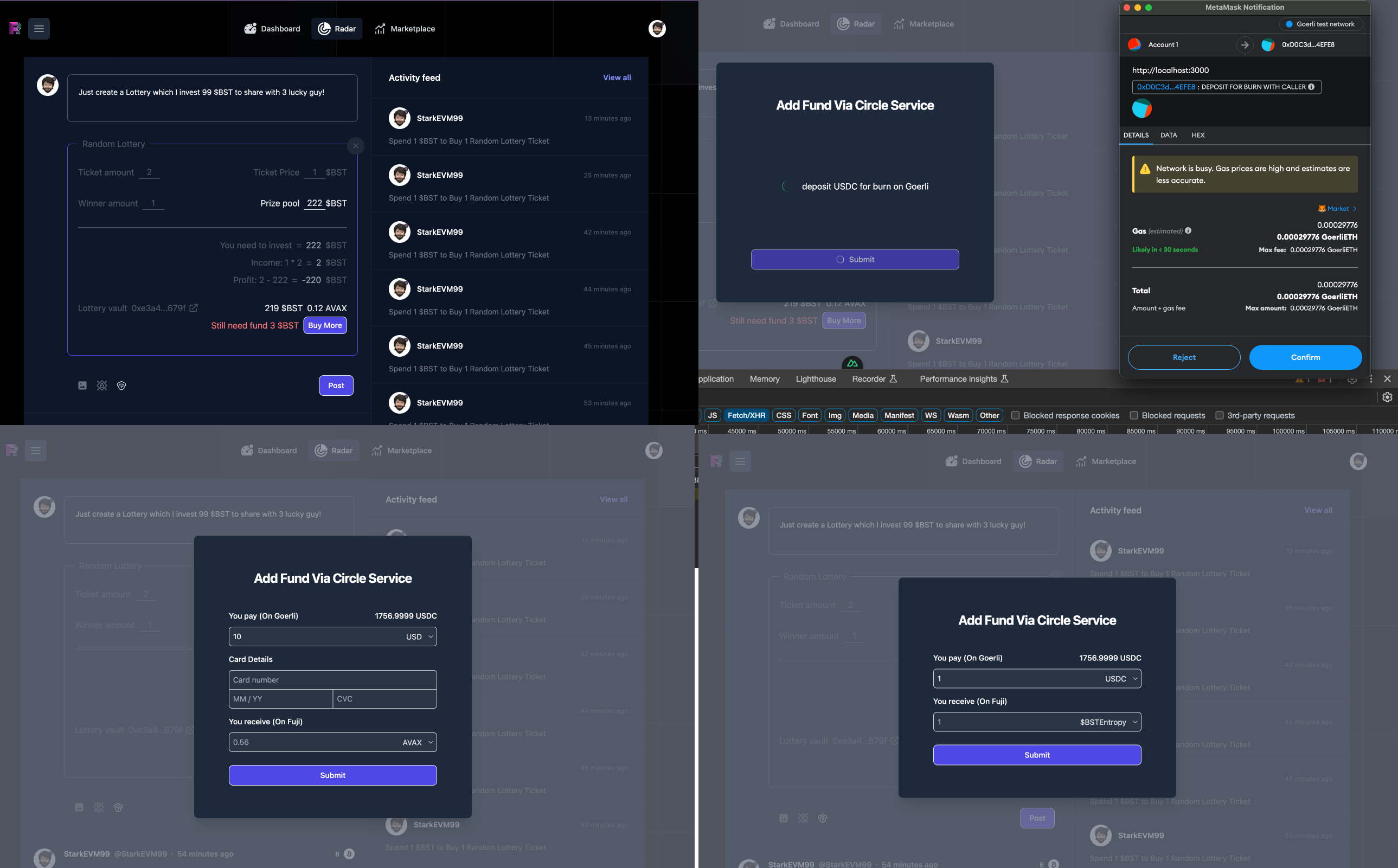 circle integrated screenshot