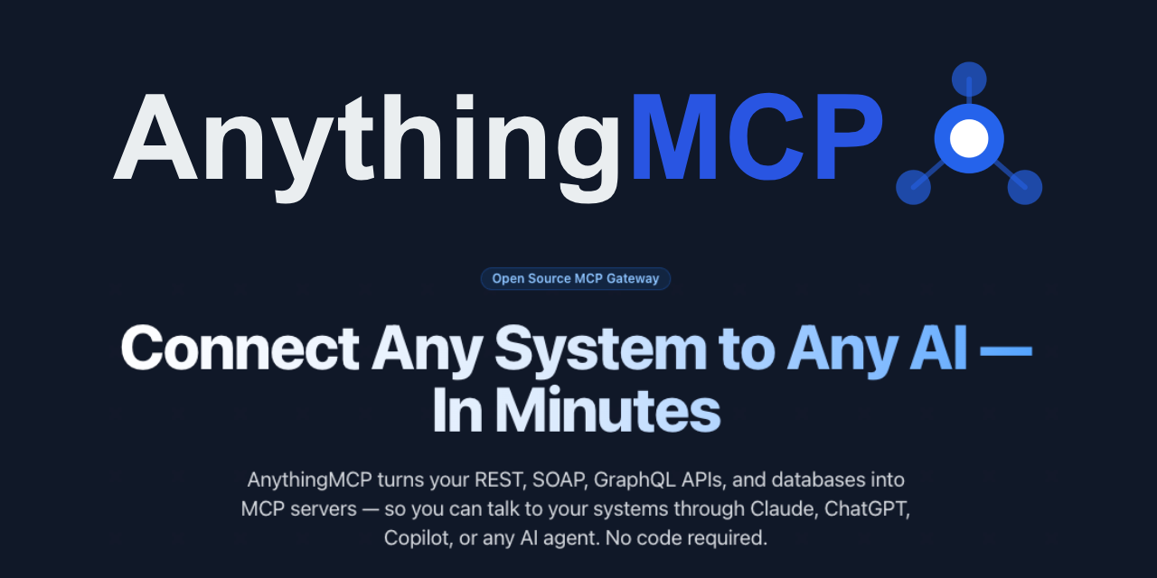 AnythingMCP Banner