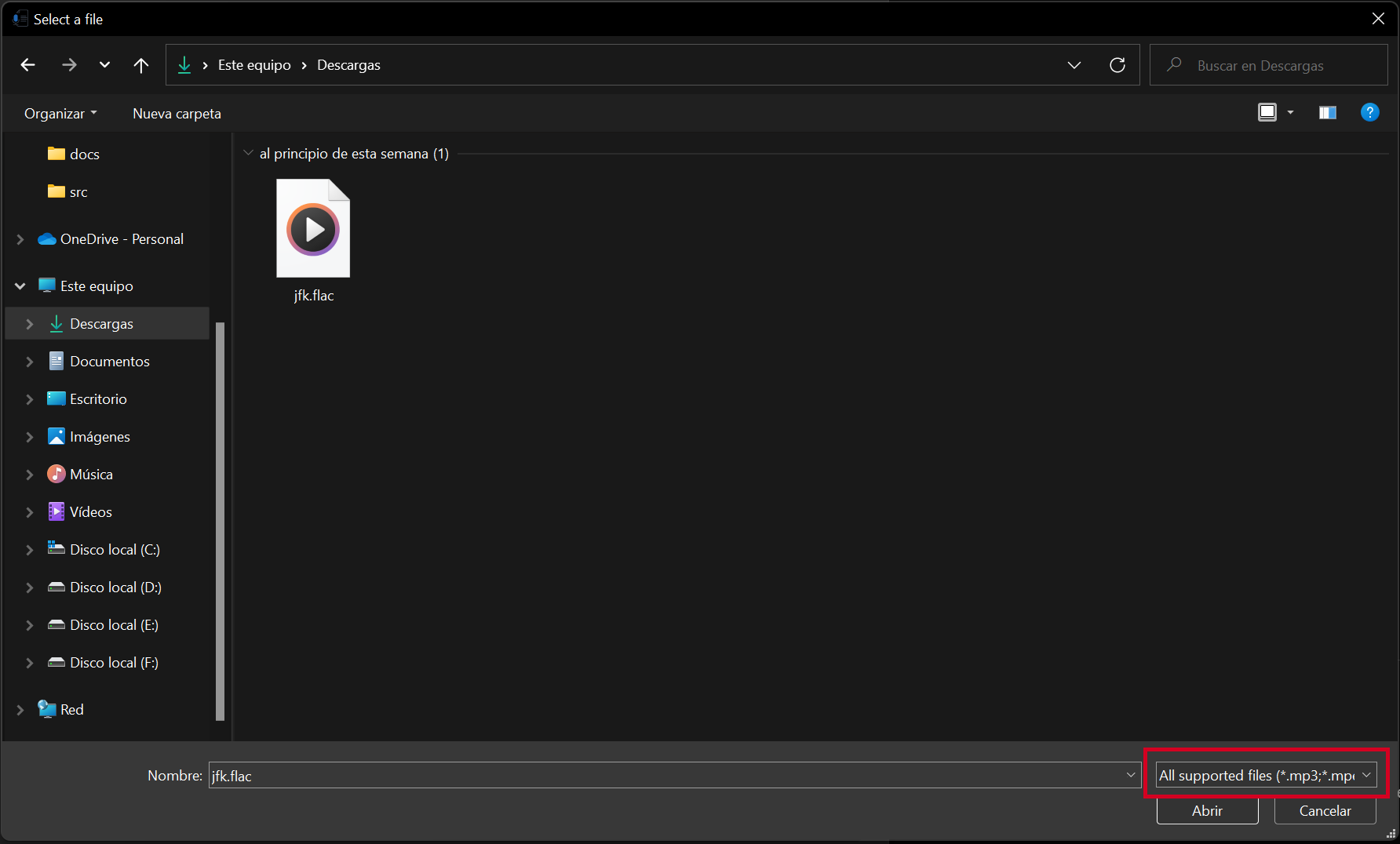 File explorer