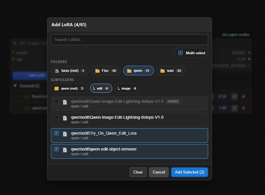 ND Super Selector overlay picker