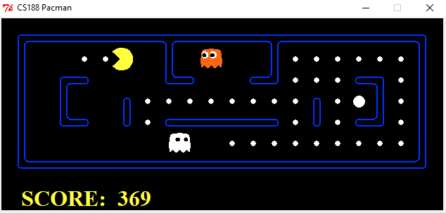 Demo run of Pacman Multiagent