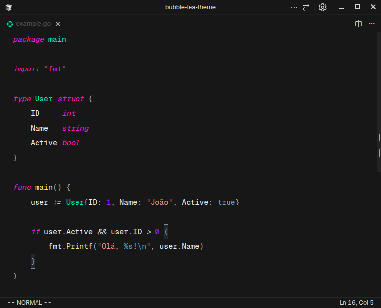 Bubble Tea Theme Classic Preview
