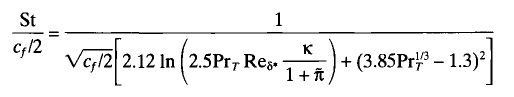 Stanton Number Relationship