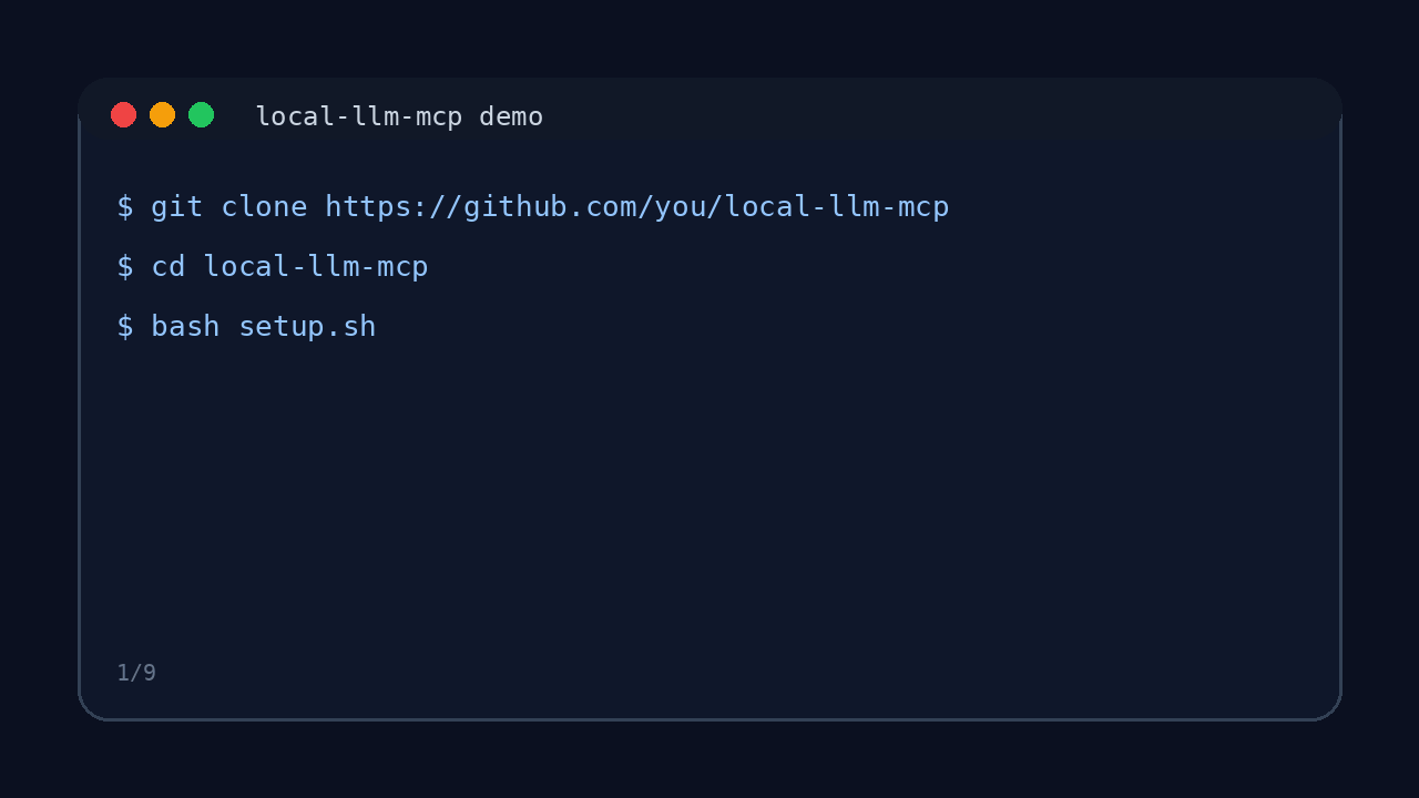 terminal demo