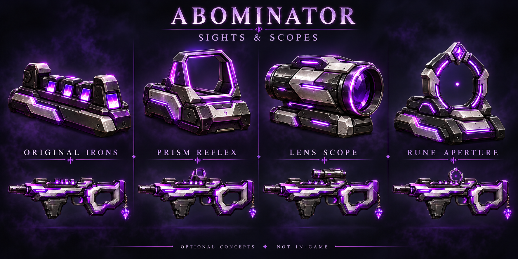 Sights and aim options