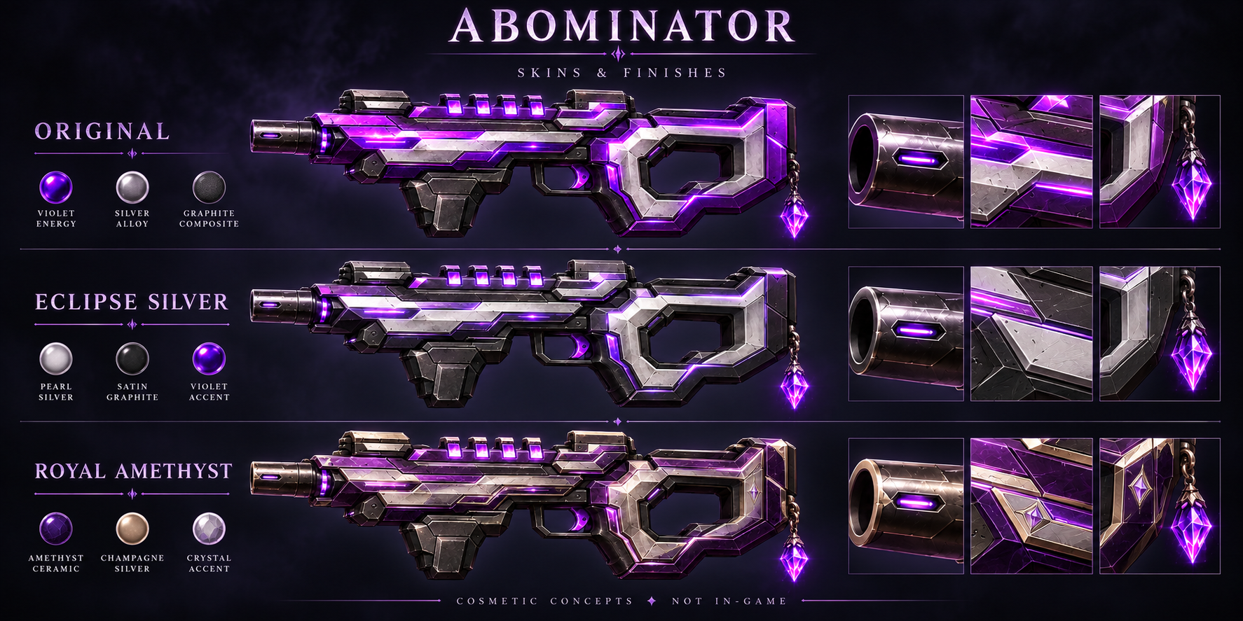 Skins and material finishes