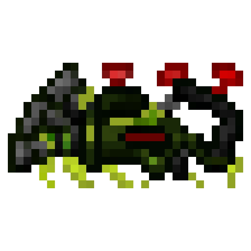 Actual released Apoco Shower sprite, enlarged without smoothing
