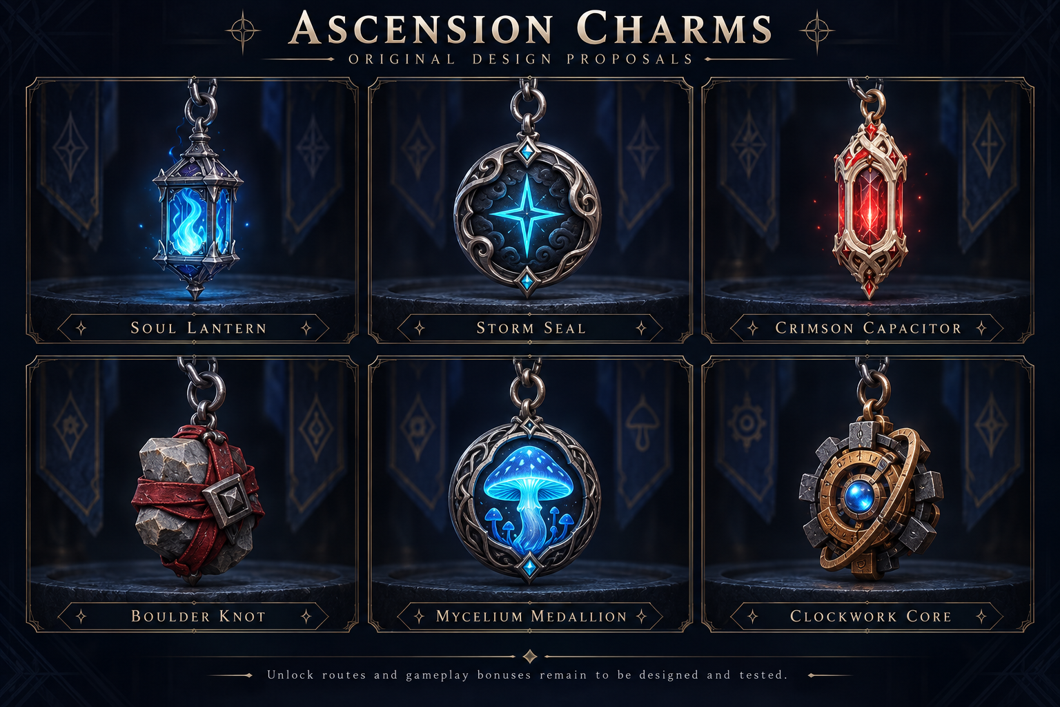 Six original Ascension charm proposals