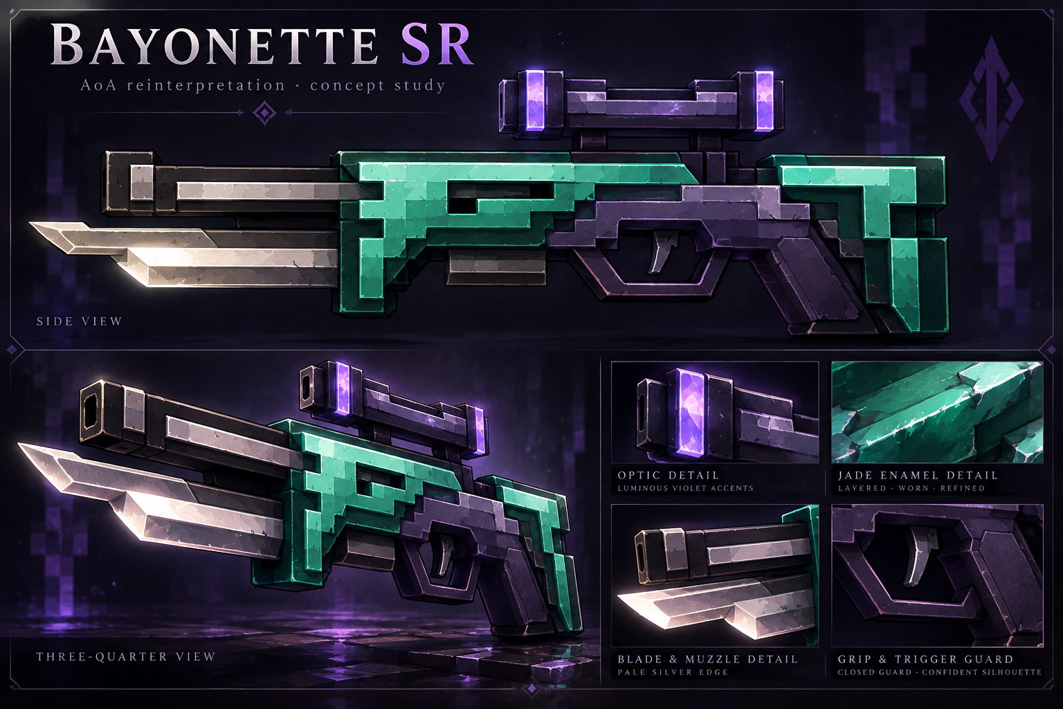 Bayonette SR jade-violet concept