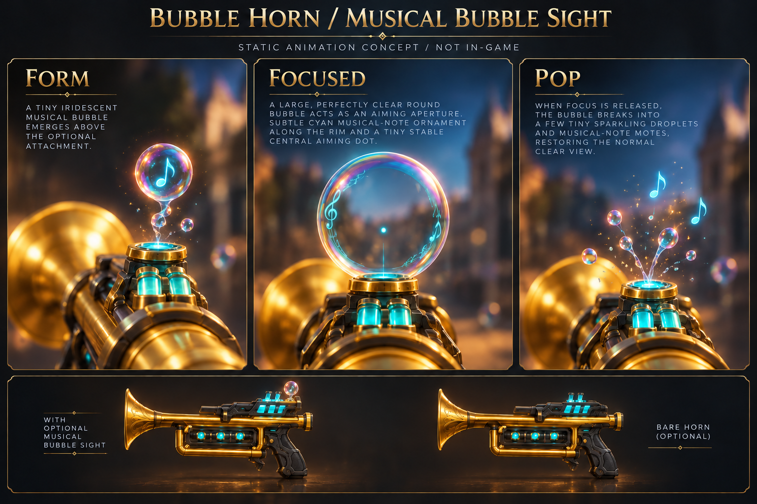 Form, focus and pop concept