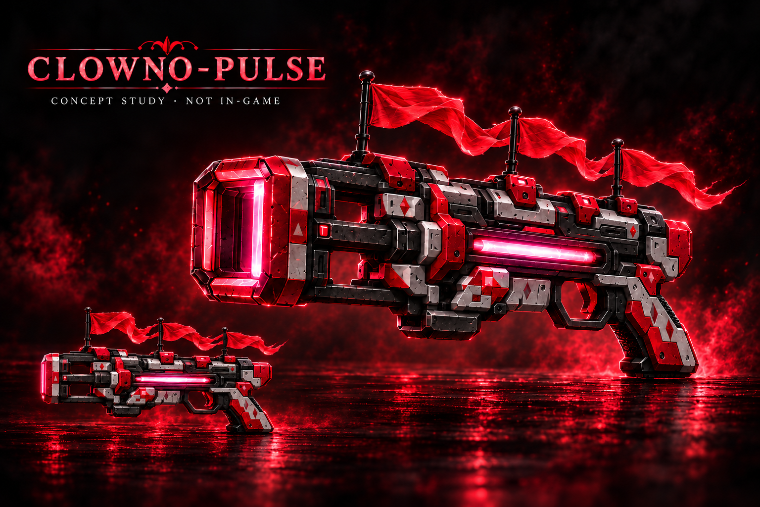 Clowno-Pulse selected concept candidate, not an in-game screenshot
