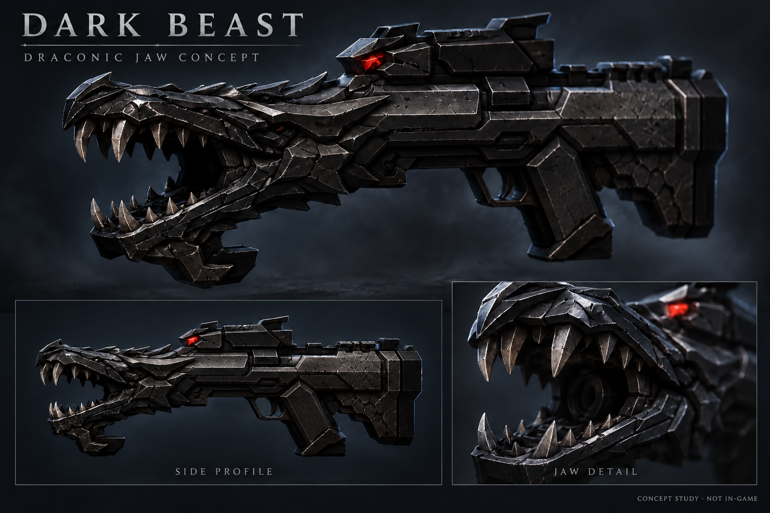 Preserved Dark Beast organic dragon-mouth alternate, formerly the selected main