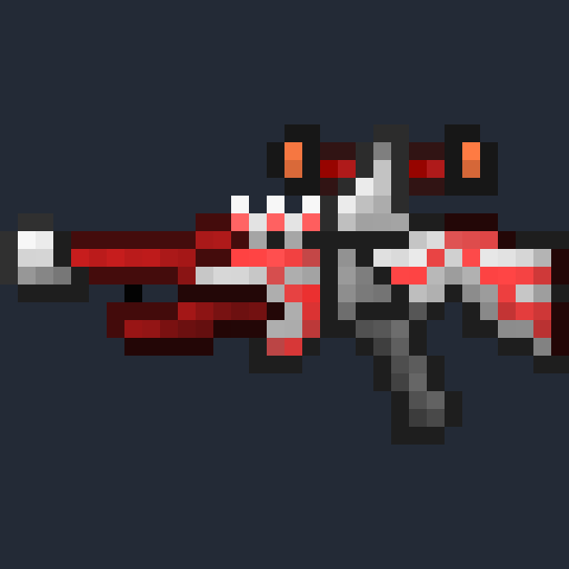 Released Discharge Sniper sprite, alpha-composited on a neutral background