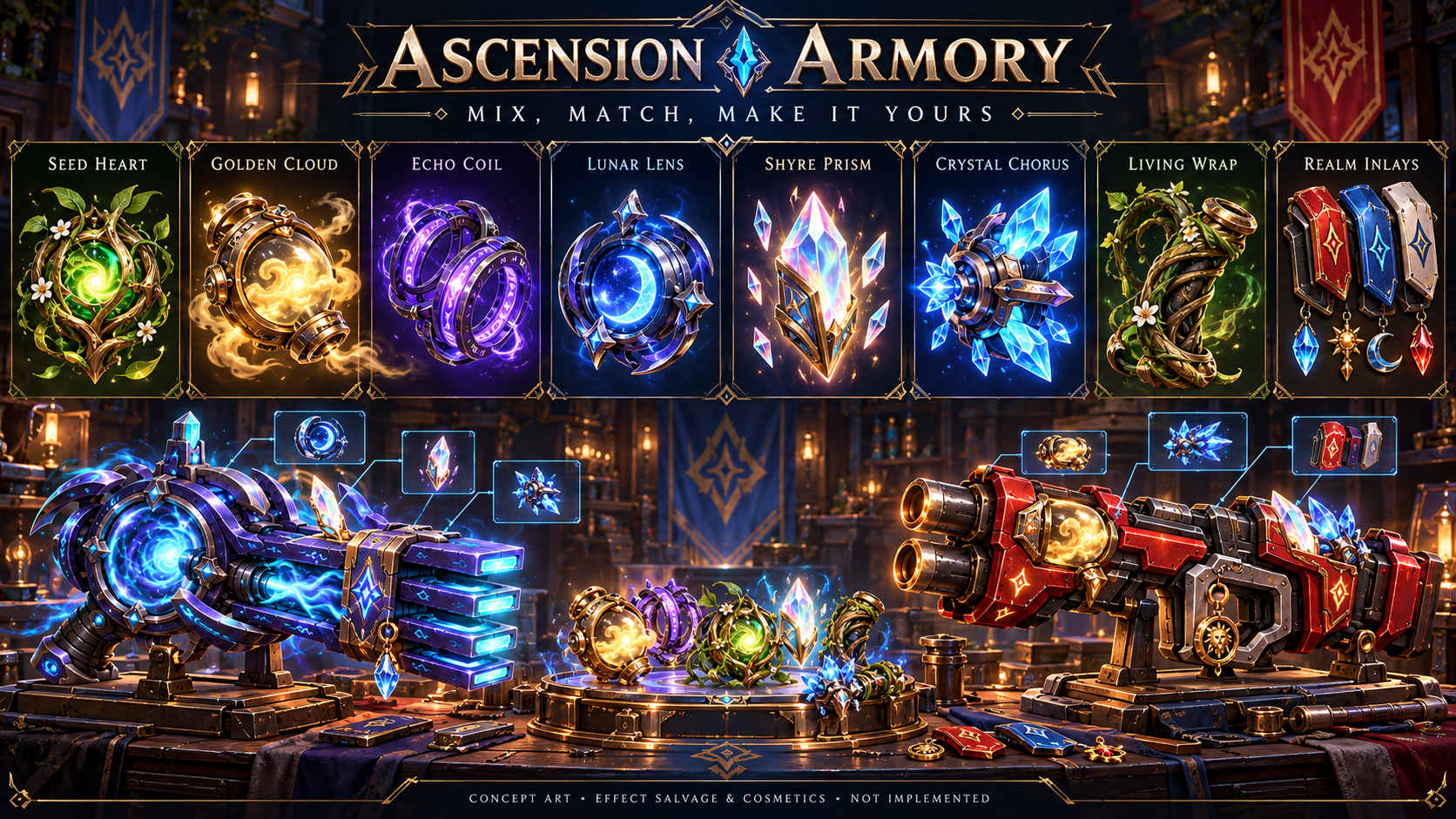 Effect cores, cosmetic modules and an imagined modification bench